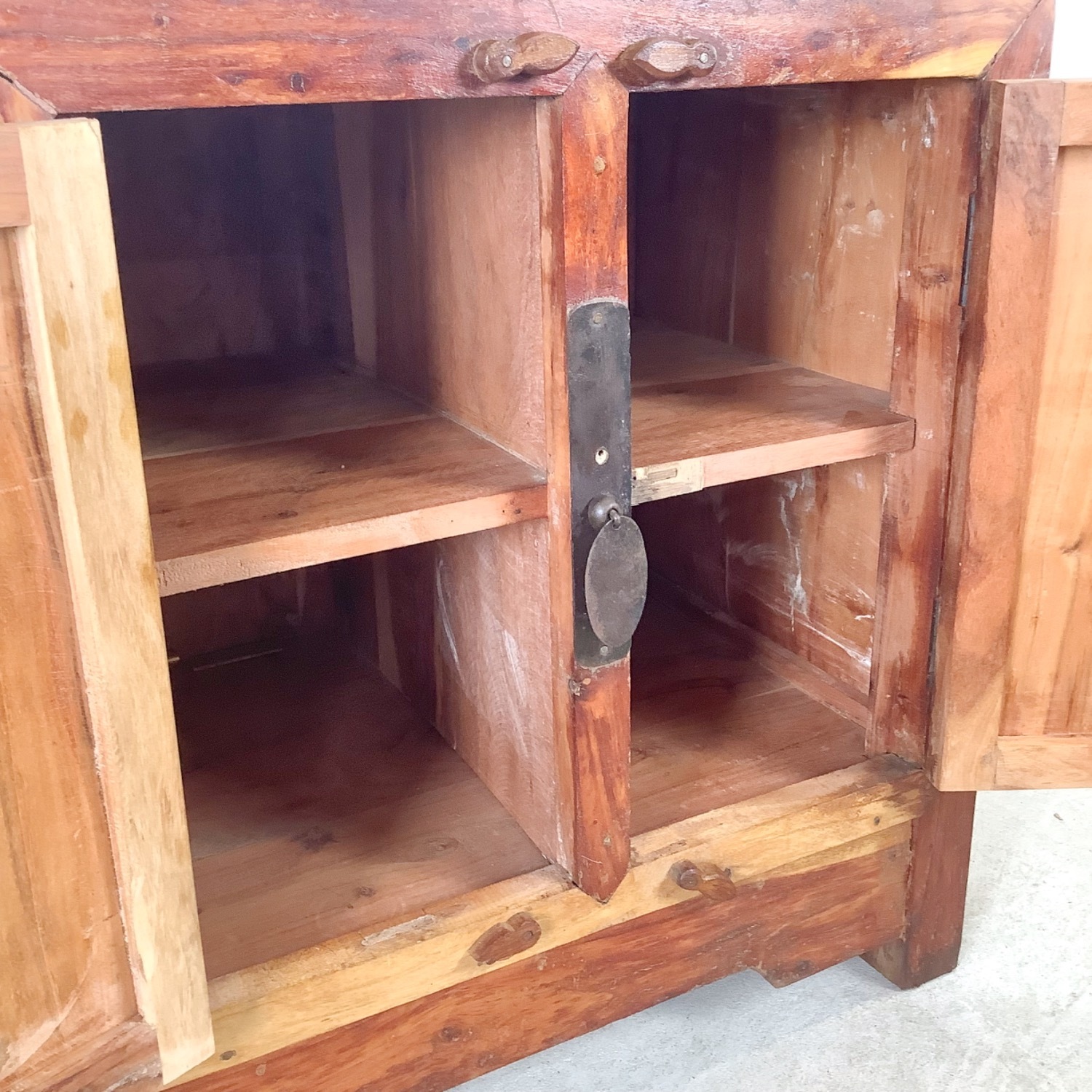Antique Chinese Provincial Elmwood Cabinet - image-15