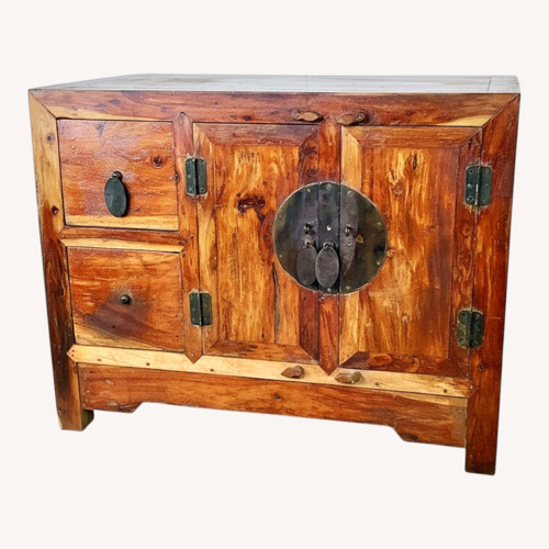 Used Antique Chinese Provincial Elmwood Cabinet for sale on AptDeco