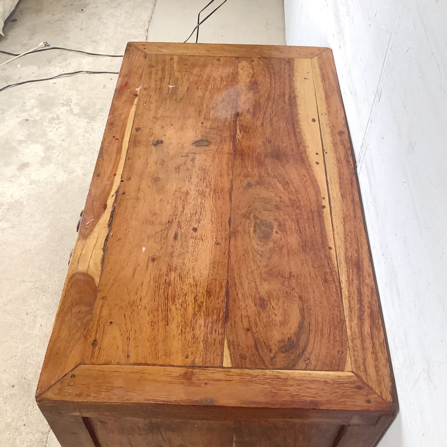 Antique Chinese Provincial Elmwood Cabinet - image-16