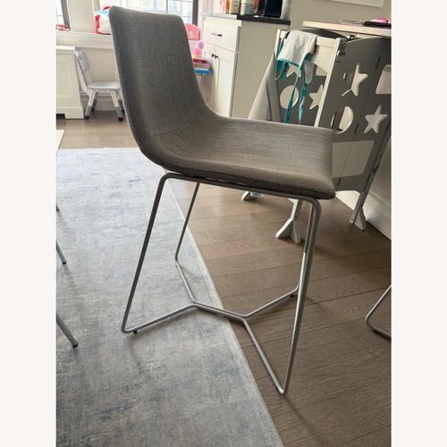 Used West Elm Gray Slope Counter Stools (Set of 3) for sale on AptDeco