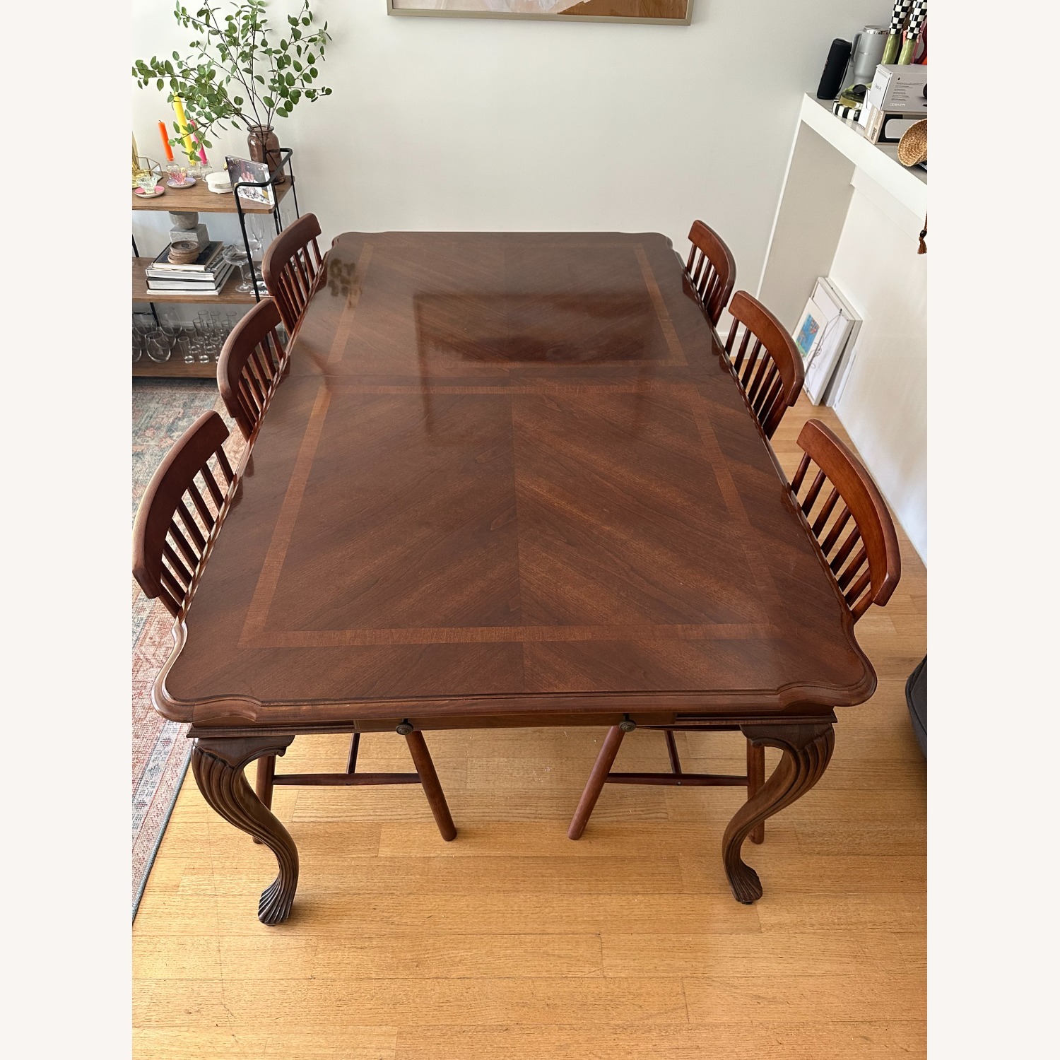 American Drew Extendable Wood Dining Table - image-5
