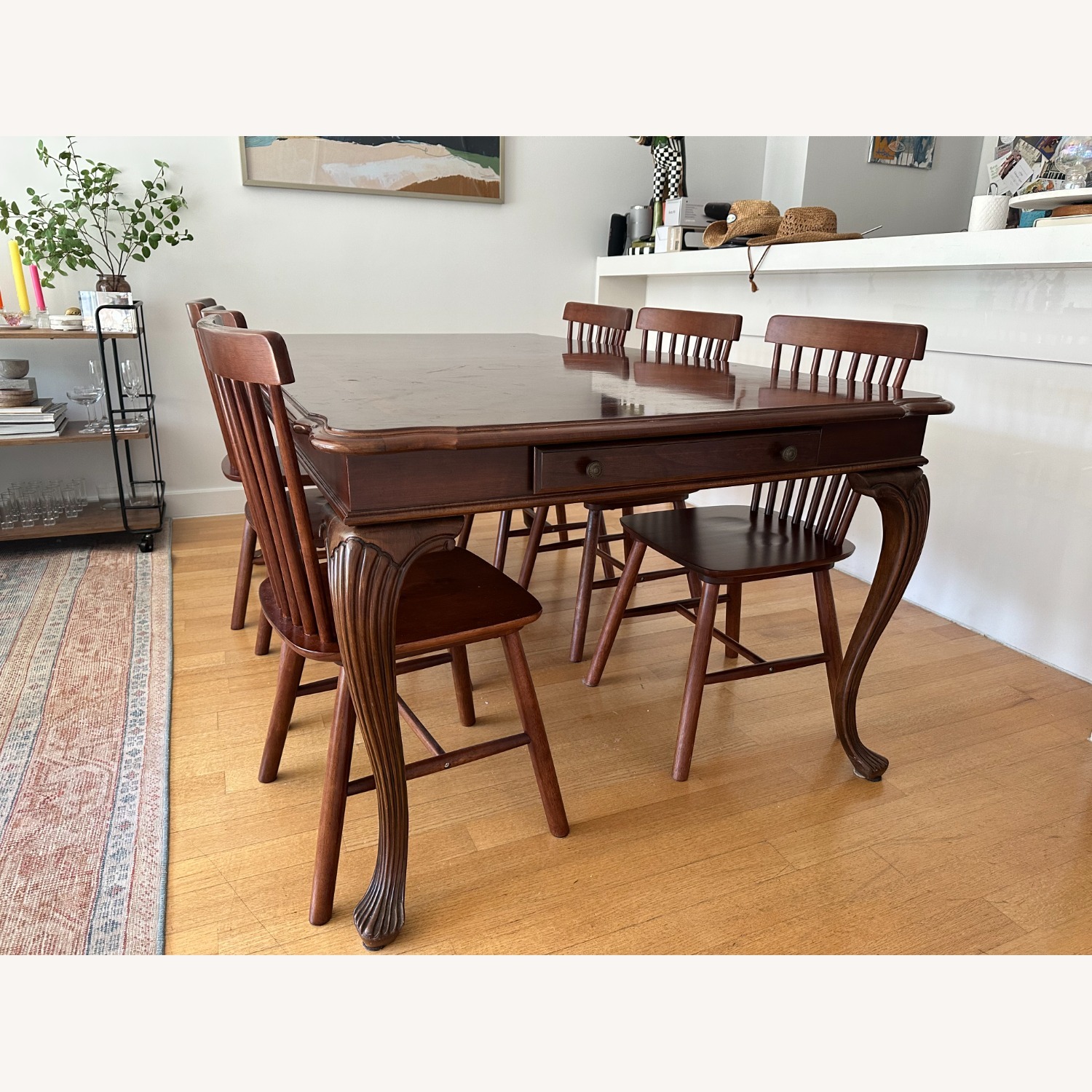 American Drew Extendable Wood Dining Table - image-2
