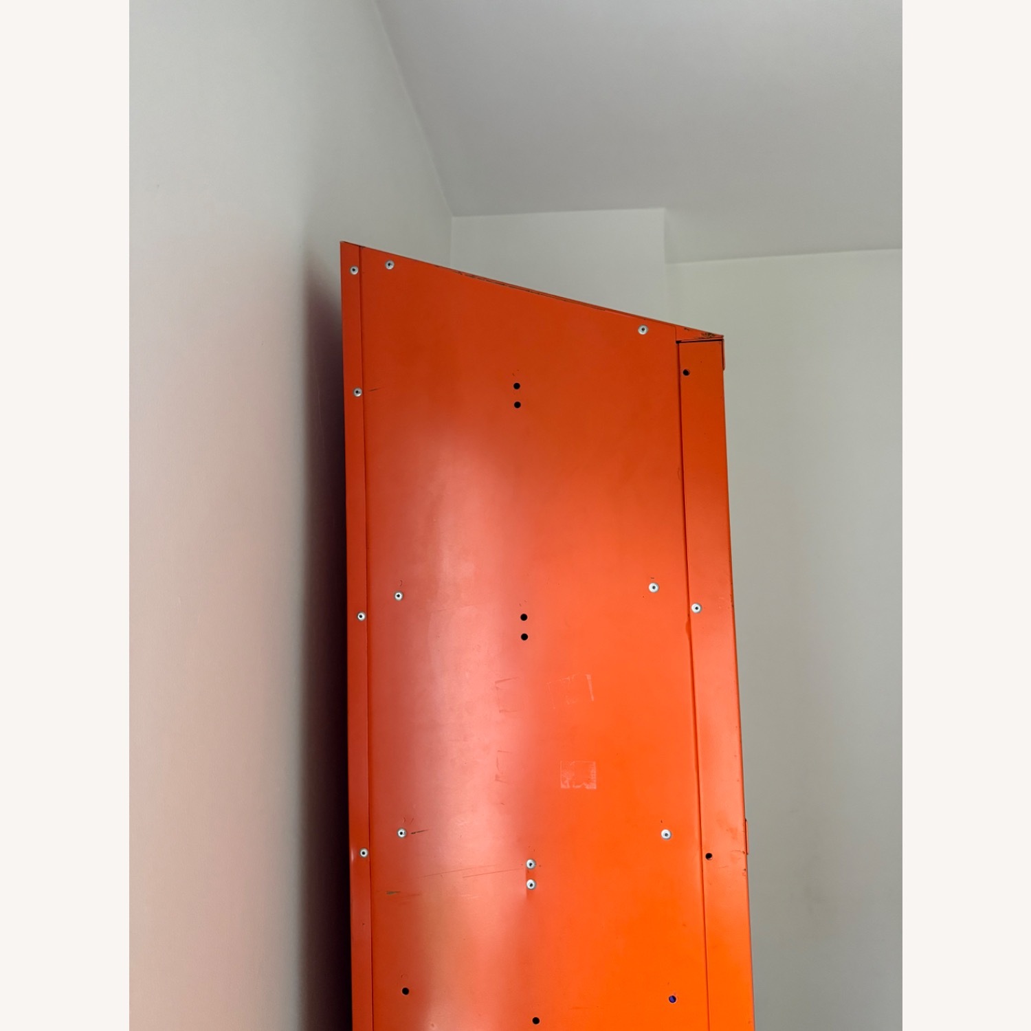 Vintage 1970s Industrial Penco Orange Lockers - image-13
