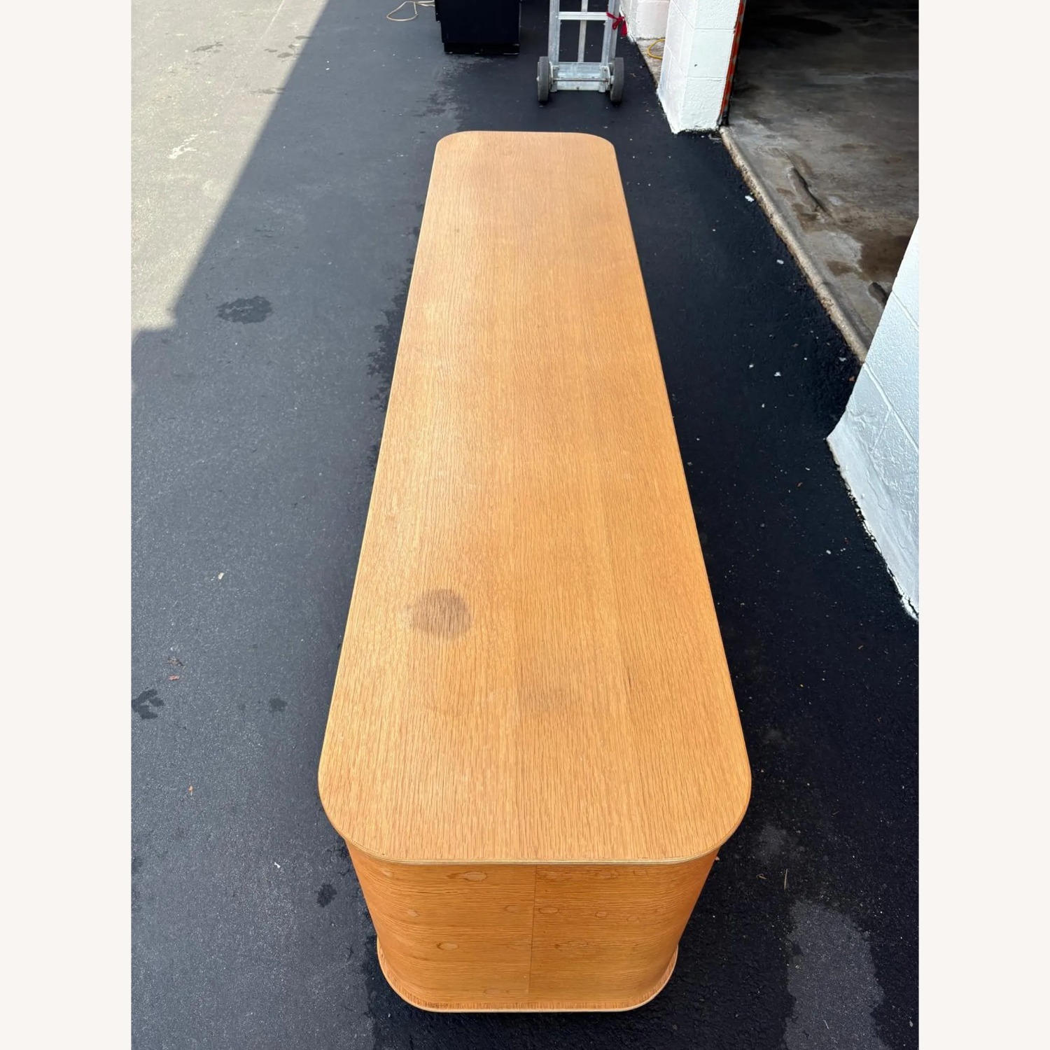 Mid-Century Modern Oak Media Console - image-11
