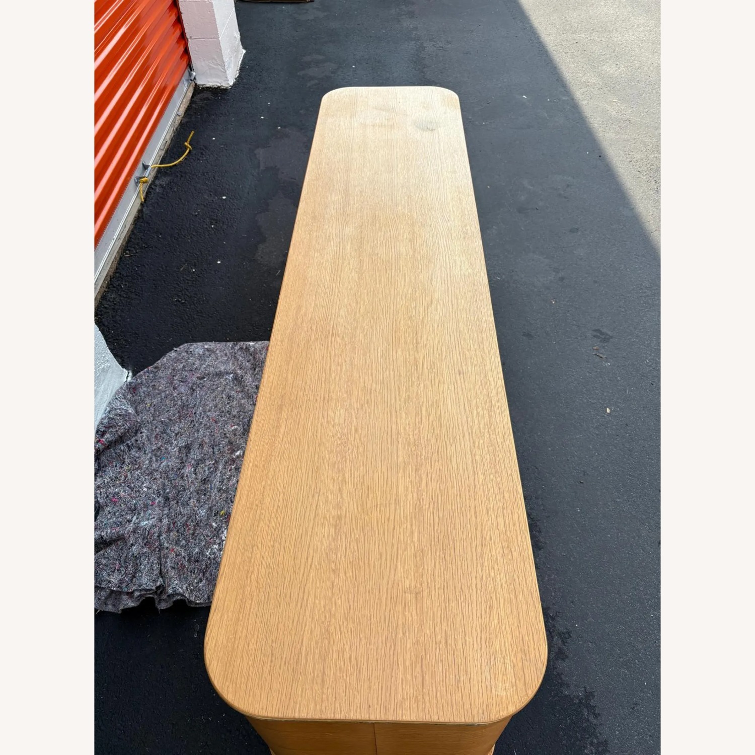 Mid-Century Modern Oak Media Console - image-8