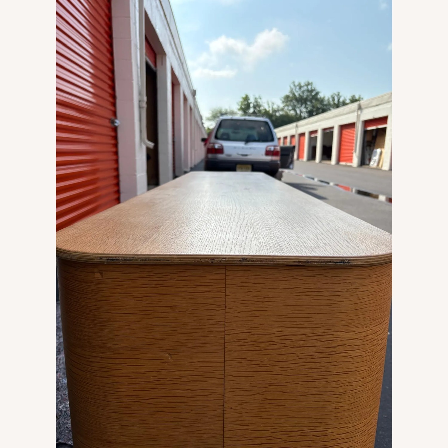 Mid-Century Modern Oak Media Console - image-7