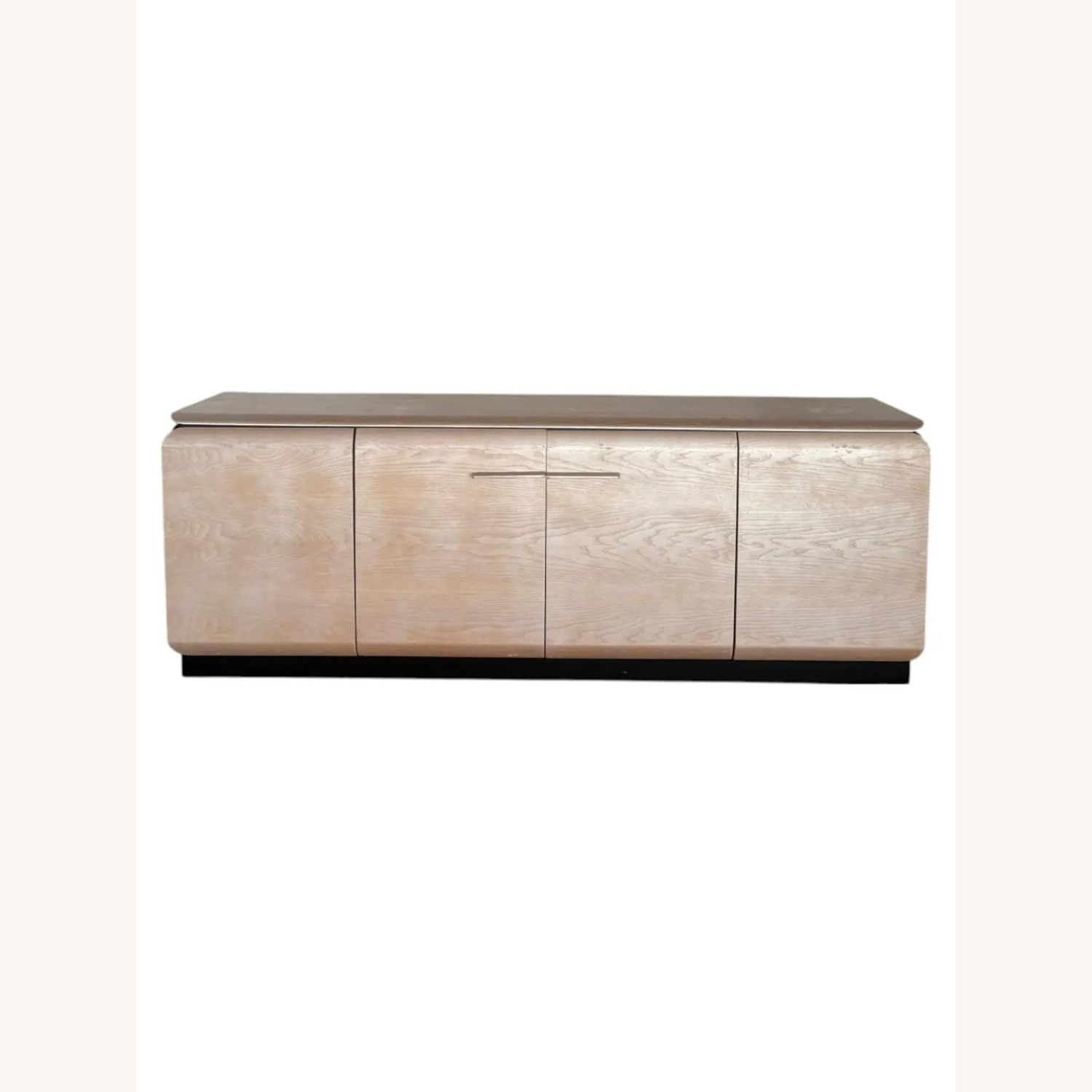 Contemporary Bleached Oak Credenza - image-1