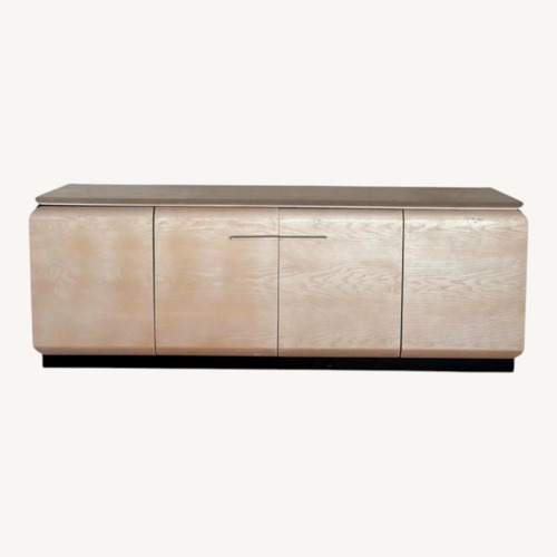 Used Contemporary Bleached Oak Credenza for sale on AptDeco