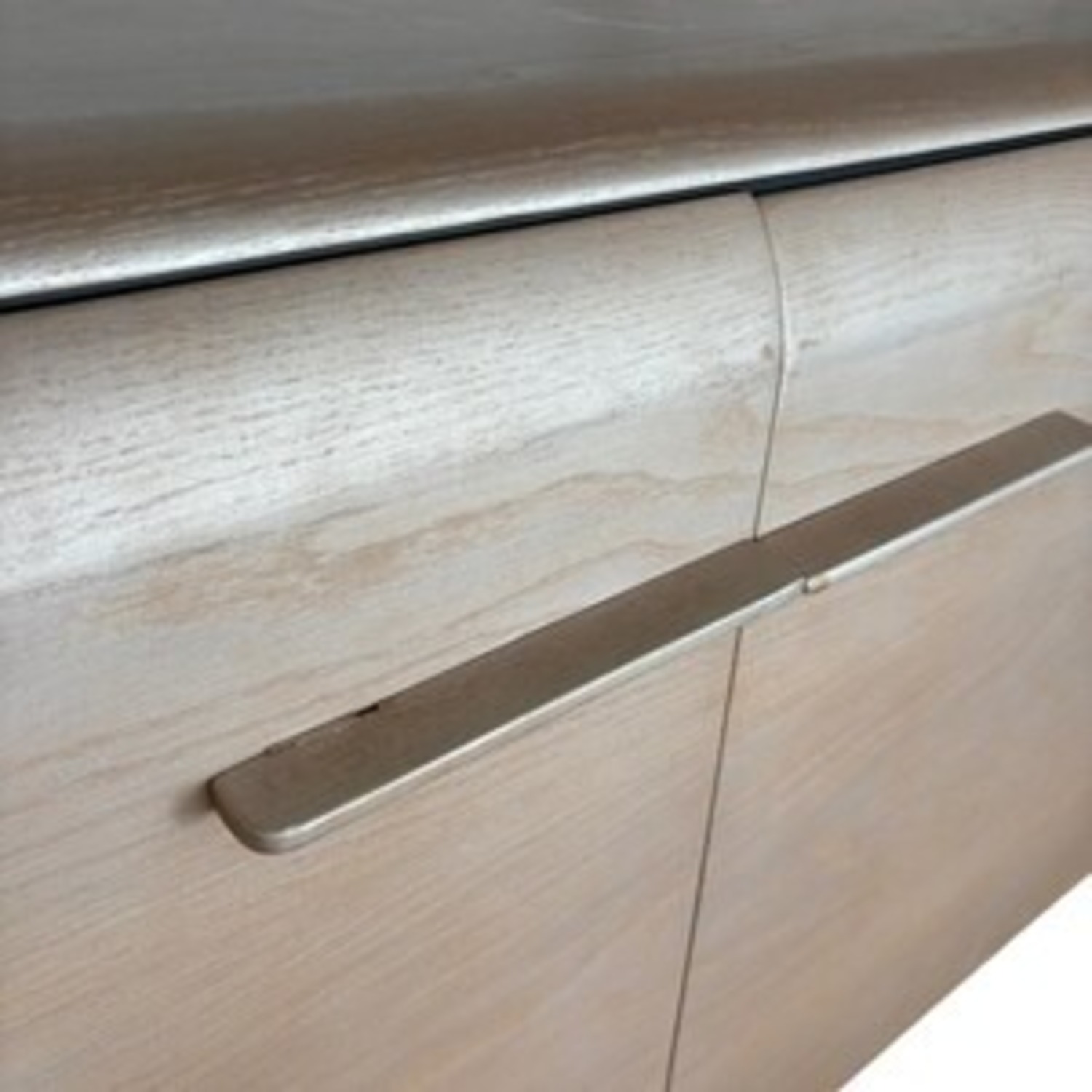 Contemporary Bleached Oak Credenza - image-6