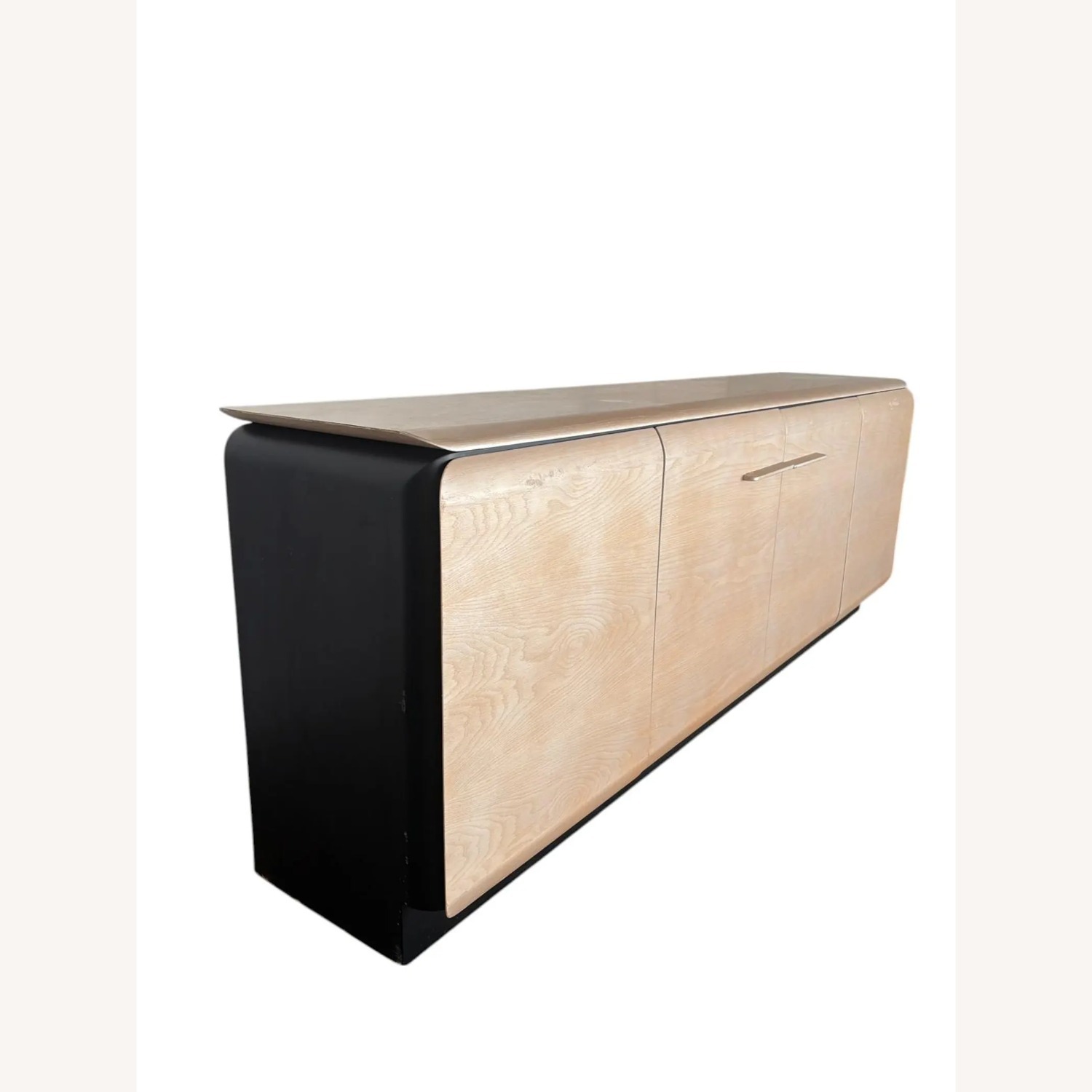 Contemporary Bleached Oak Credenza - image-2