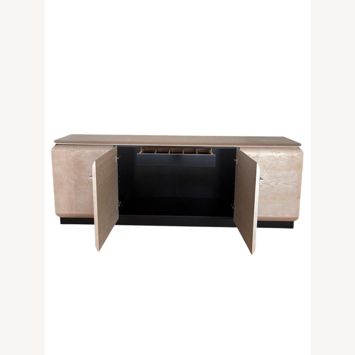 Contemporary Bleached Oak Credenza - image-4