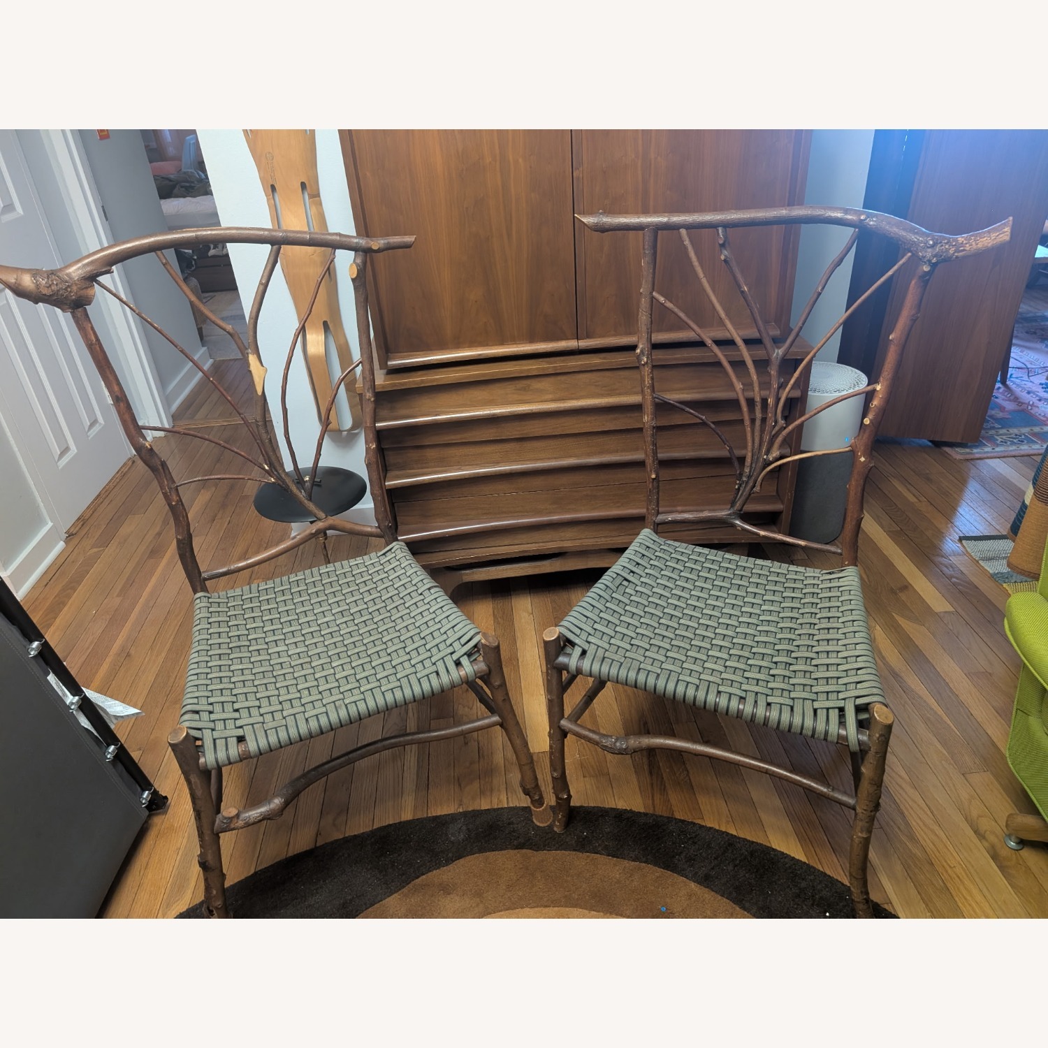 Vintage/Antique Finds Wood Dining Chairs - image-1