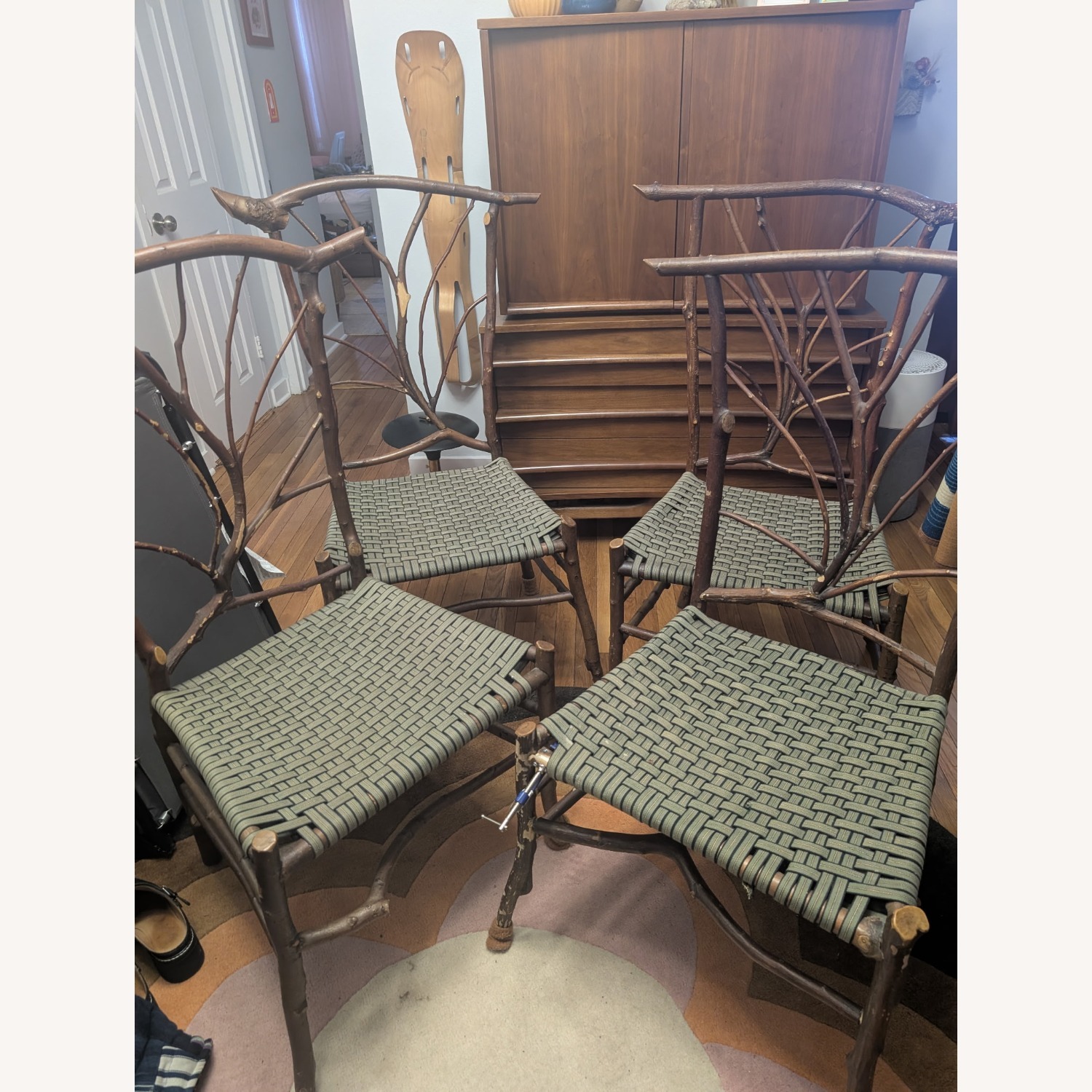 Vintage/Antique Finds Wood Dining Chairs - image-8