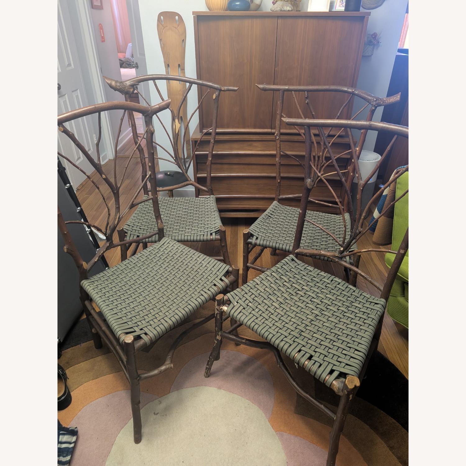 Vintage/Antique Finds Wood Dining Chairs - image-5