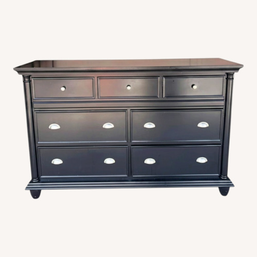 Used Modern Brands Black Wood Dresser for sale on AptDeco