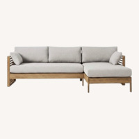 West Elm Santa Fe Slatted Outdoor Chaise Sectional