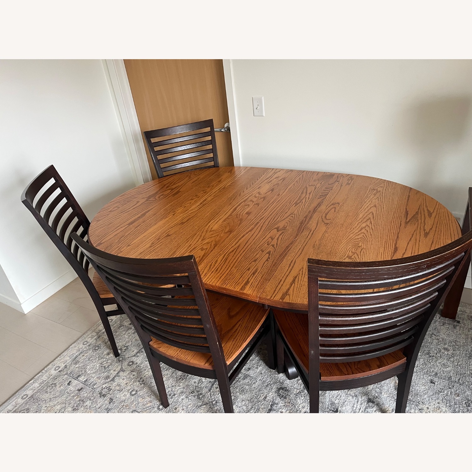 HOM Furniture Light Brown Wood Dining Table - image-6