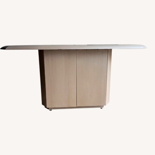Used Modern White Oak Console Cabinet for sale on AptDeco
