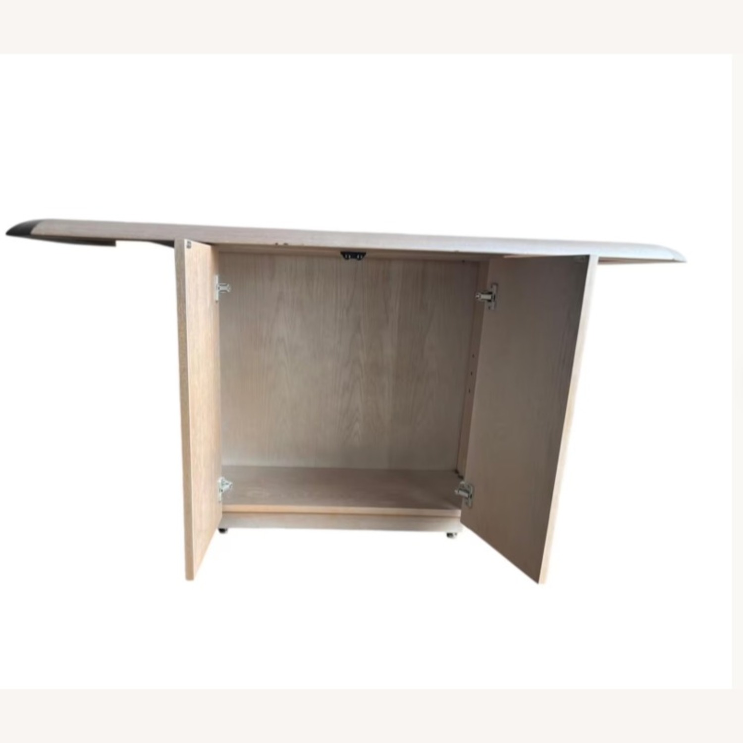 Modern White Oak Console Cabinet - image-2