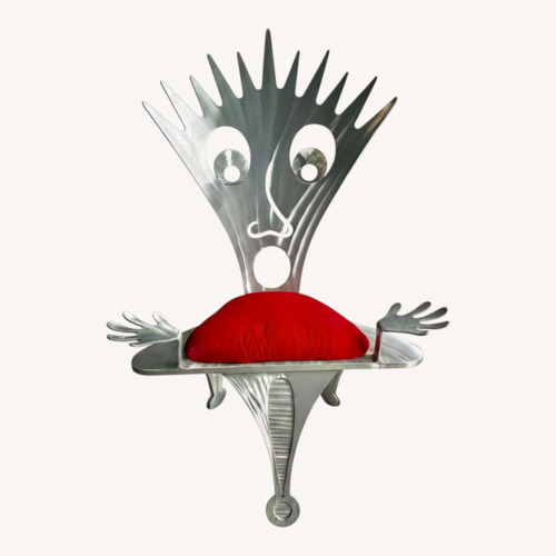 Used Exclamation’ Aluminum Armchair for sale on AptDeco