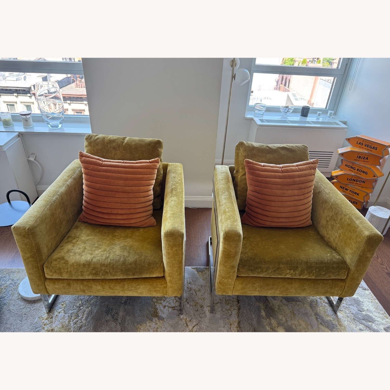 Lee Industries 1859 Yellow Fabric Accent Chairs - image-5