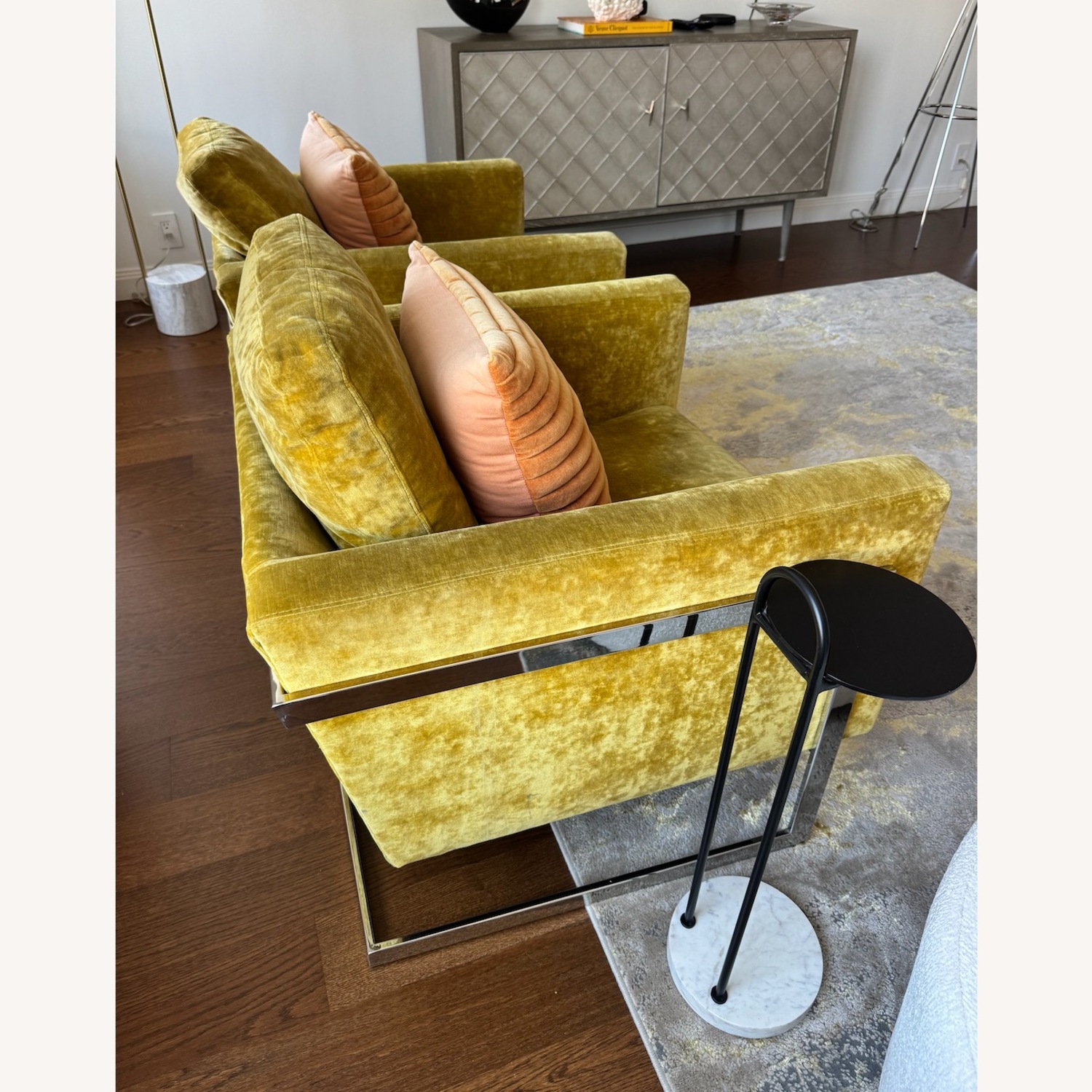 Lee Industries 1859 Yellow Fabric Accent Chairs - image-7