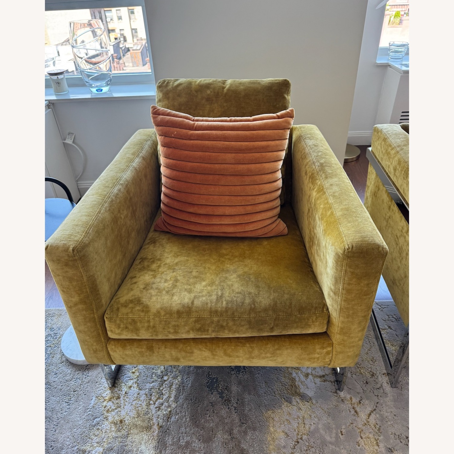 Lee Industries 1859 Yellow Fabric Accent Chairs - image-3