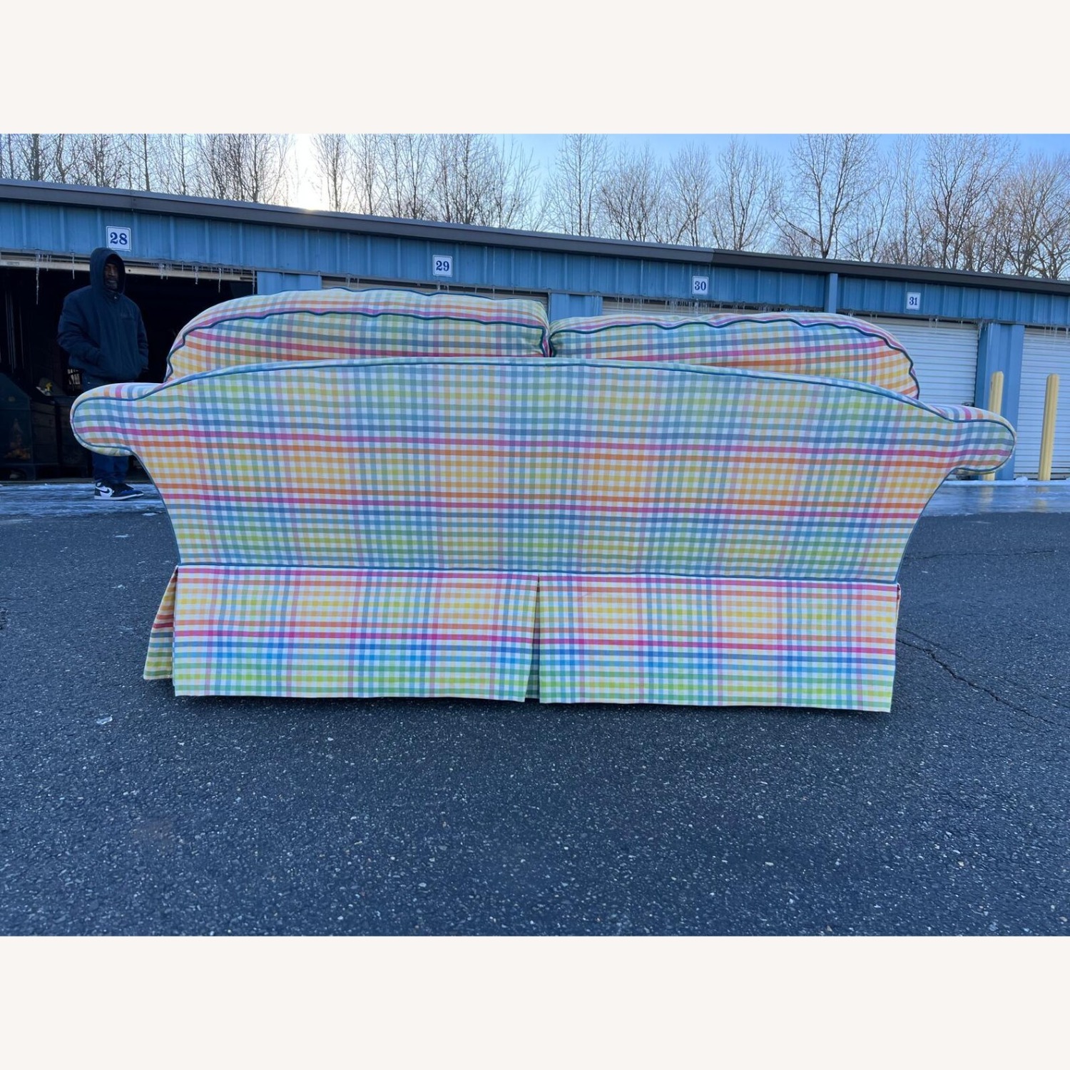 Colorful Tailored Custom Upholstered Sofa - image-3