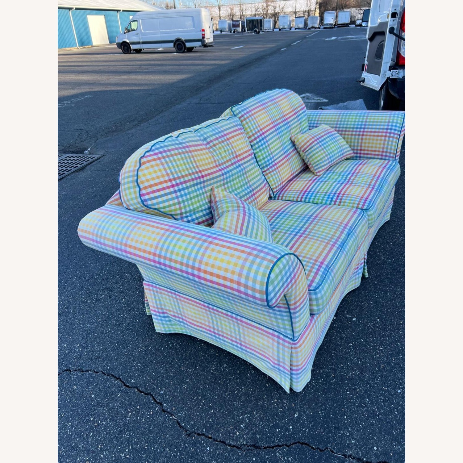 Colorful Tailored Custom Upholstered Sofa - image-2