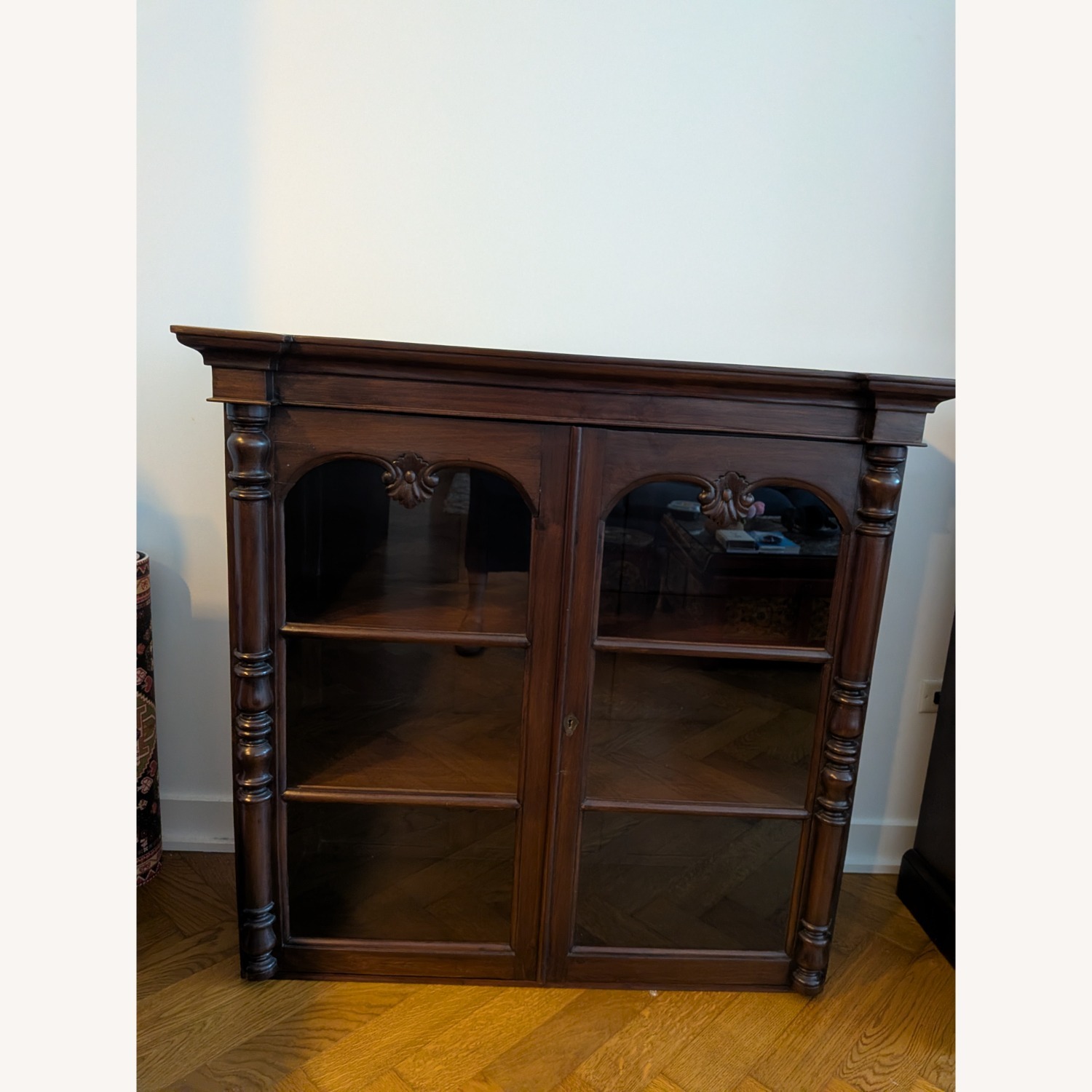 Vintage Dark Brown Wood Multi-purpose Cabinet - image-6