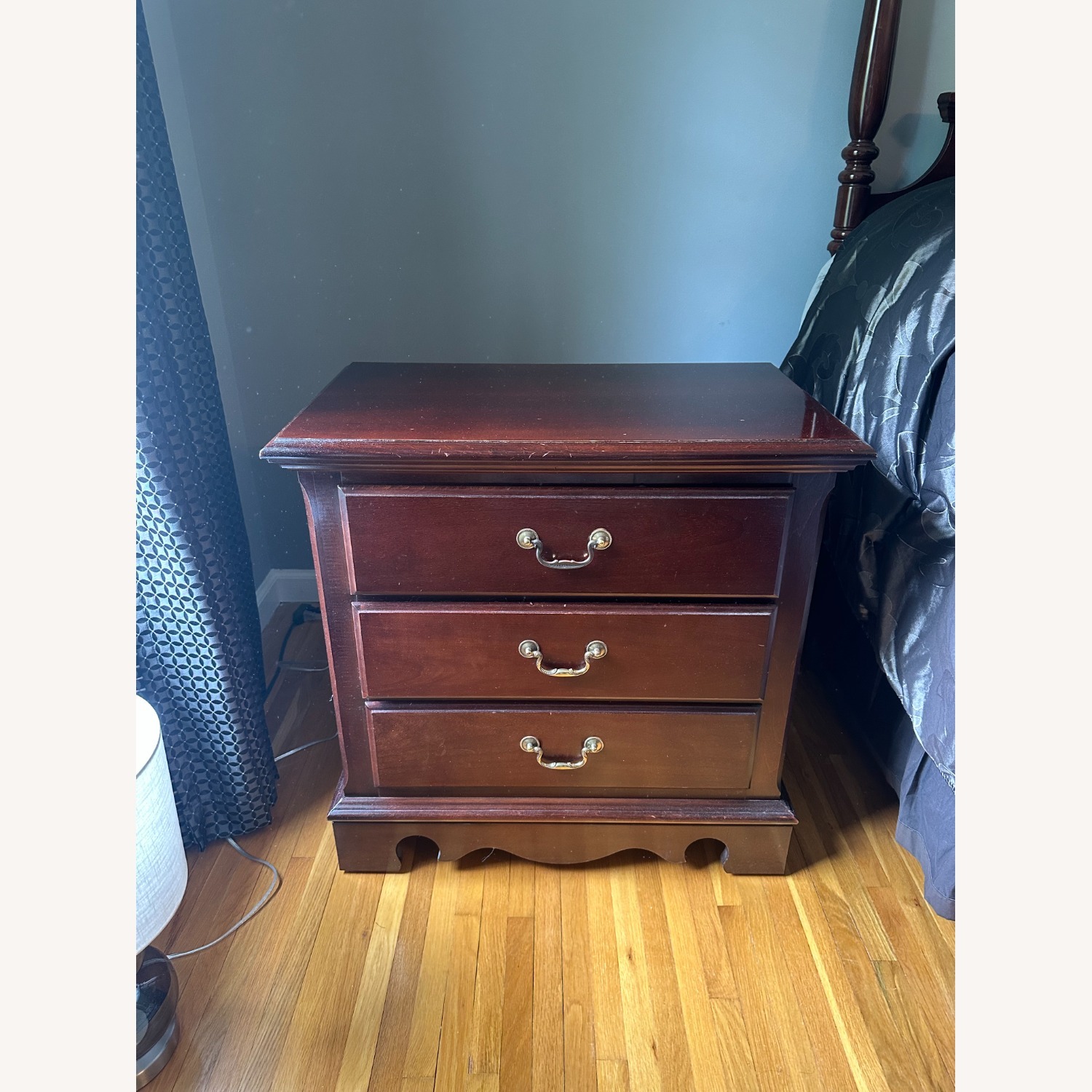 Thomasville Solid Cherry Nightstands (2) - image-1