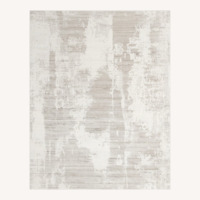 Crate & Barrel Tottori Light Gray Area Rug 6' x 9'