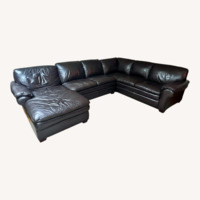 Brock Dark Brown Leather 3+ Piece Sectional