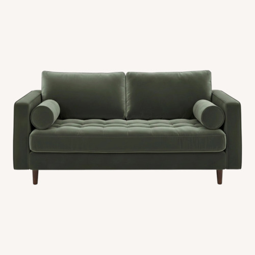 Used Article Sven Green Velvet Loveseat for sale on AptDeco