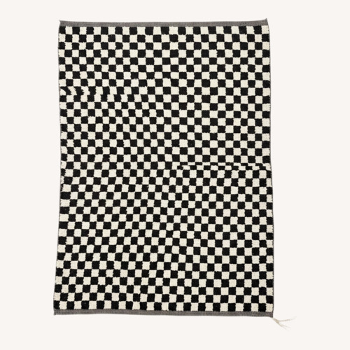 Used 5' x 8' Checkered Moroccan Berber Rug for sale on AptDeco