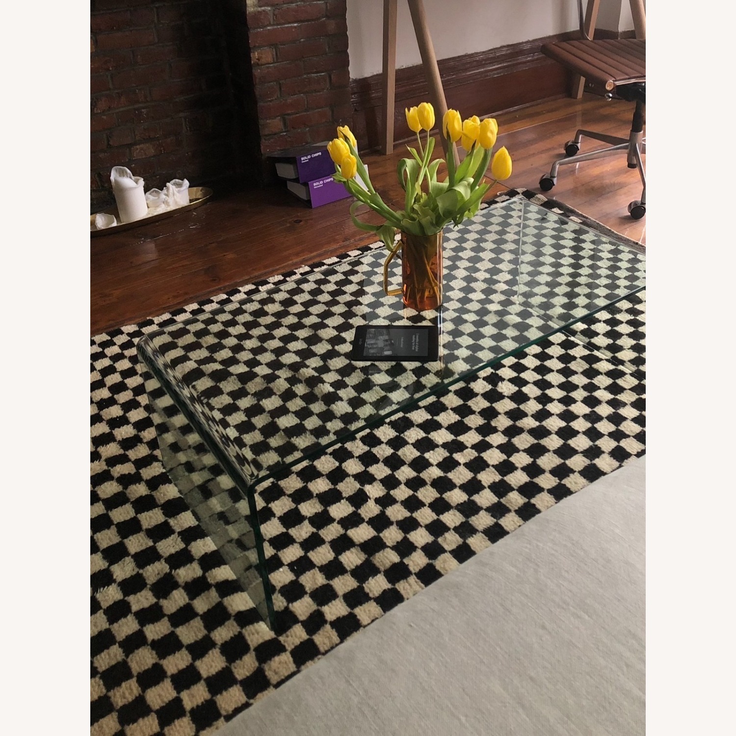 5' x 8' Checkered Moroccan Berber Rug - image-2