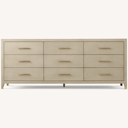 Used Restoration Hardware Graydon Shagreen Natural Dresser for sale on AptDeco