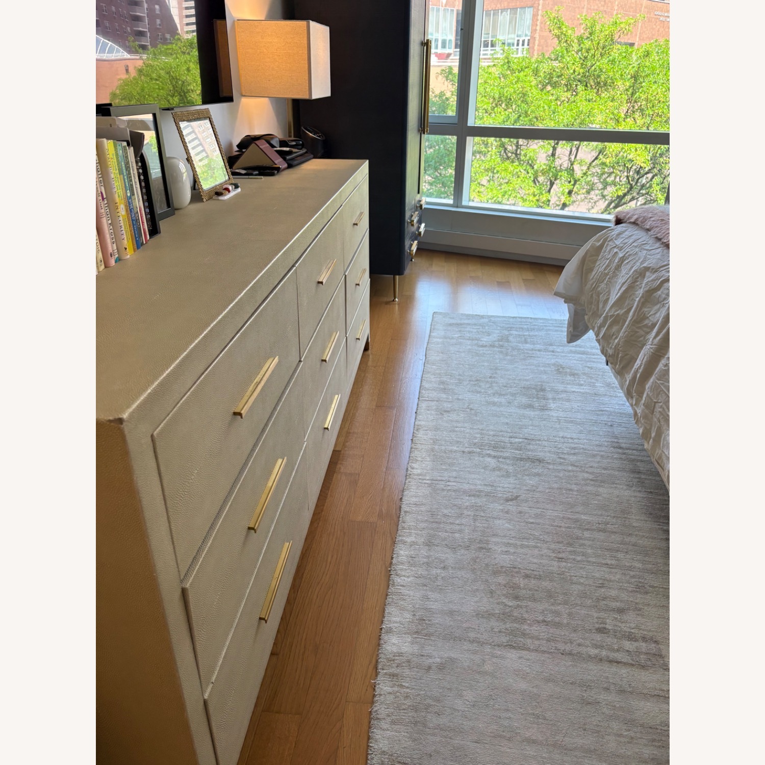 Restoration Hardware Graydon Shagreen Natural Dresser - image-2