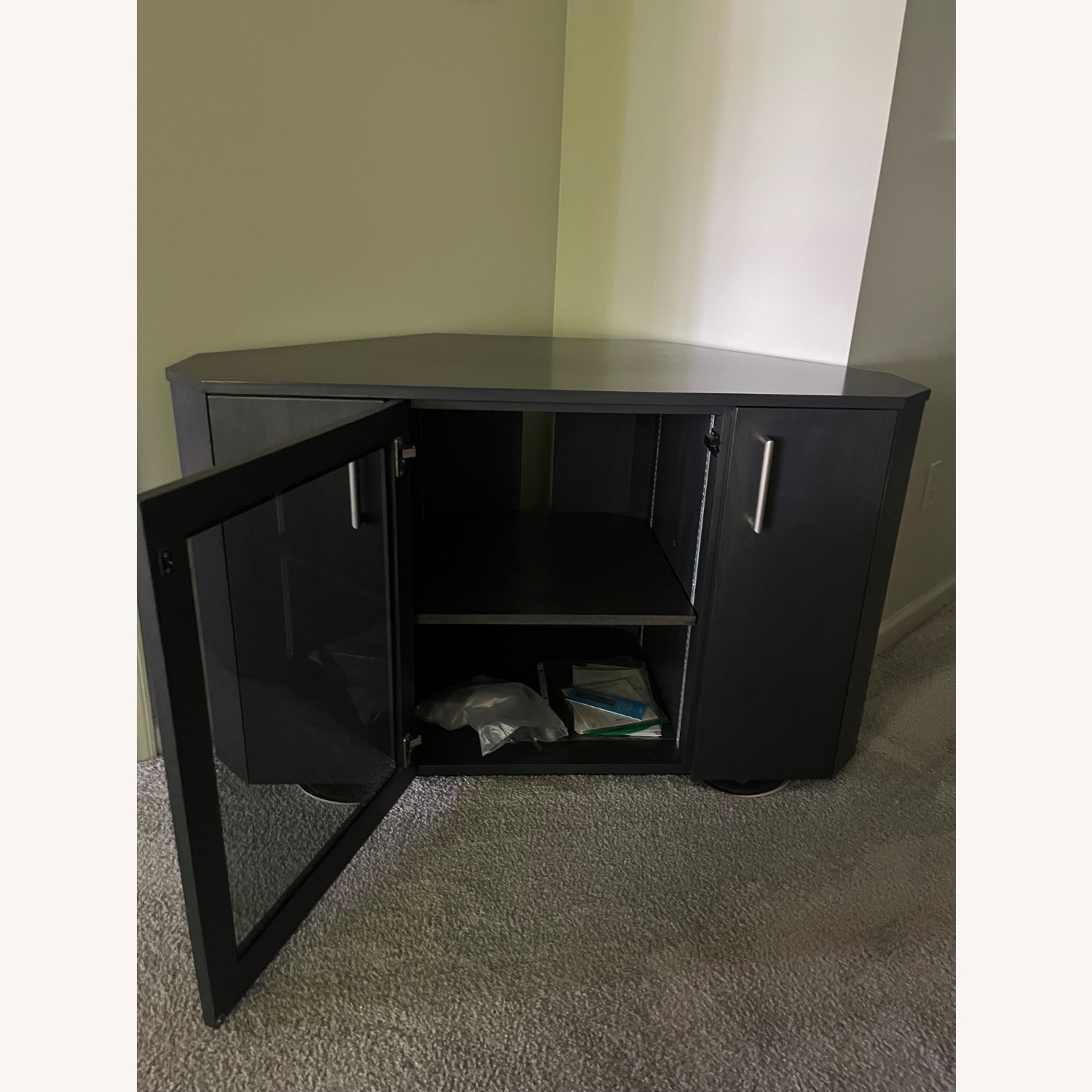 Black Wood Media Storage - image-3