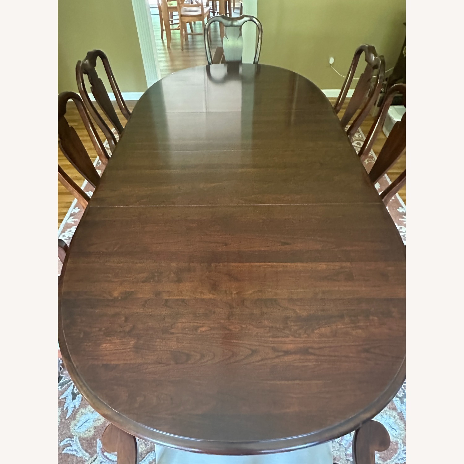 Crescent Dining Table (8 Chairs and 2 Leaves) - image-4