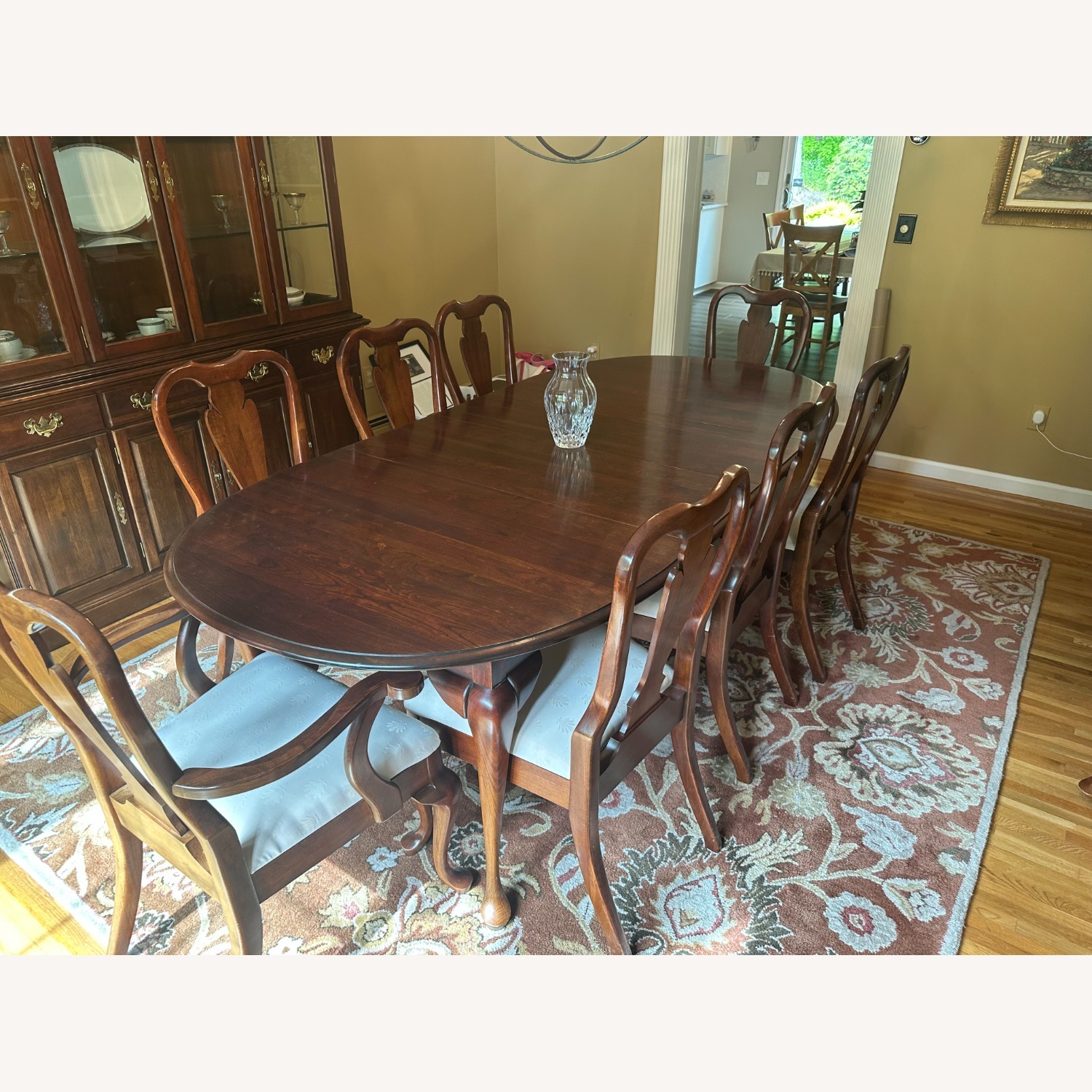 Crescent Dining Table (8 Chairs and 2 Leaves) - image-1
