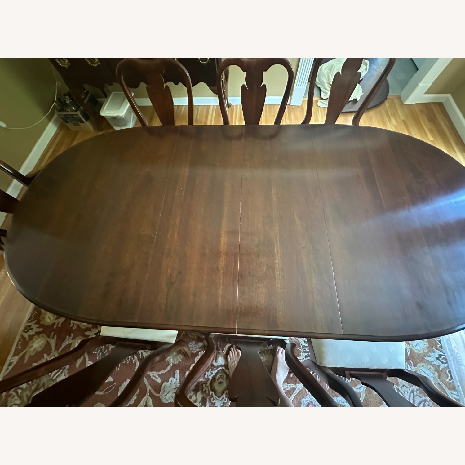 Crescent Dining Table (8 Chairs and 2 Leaves) - image-3