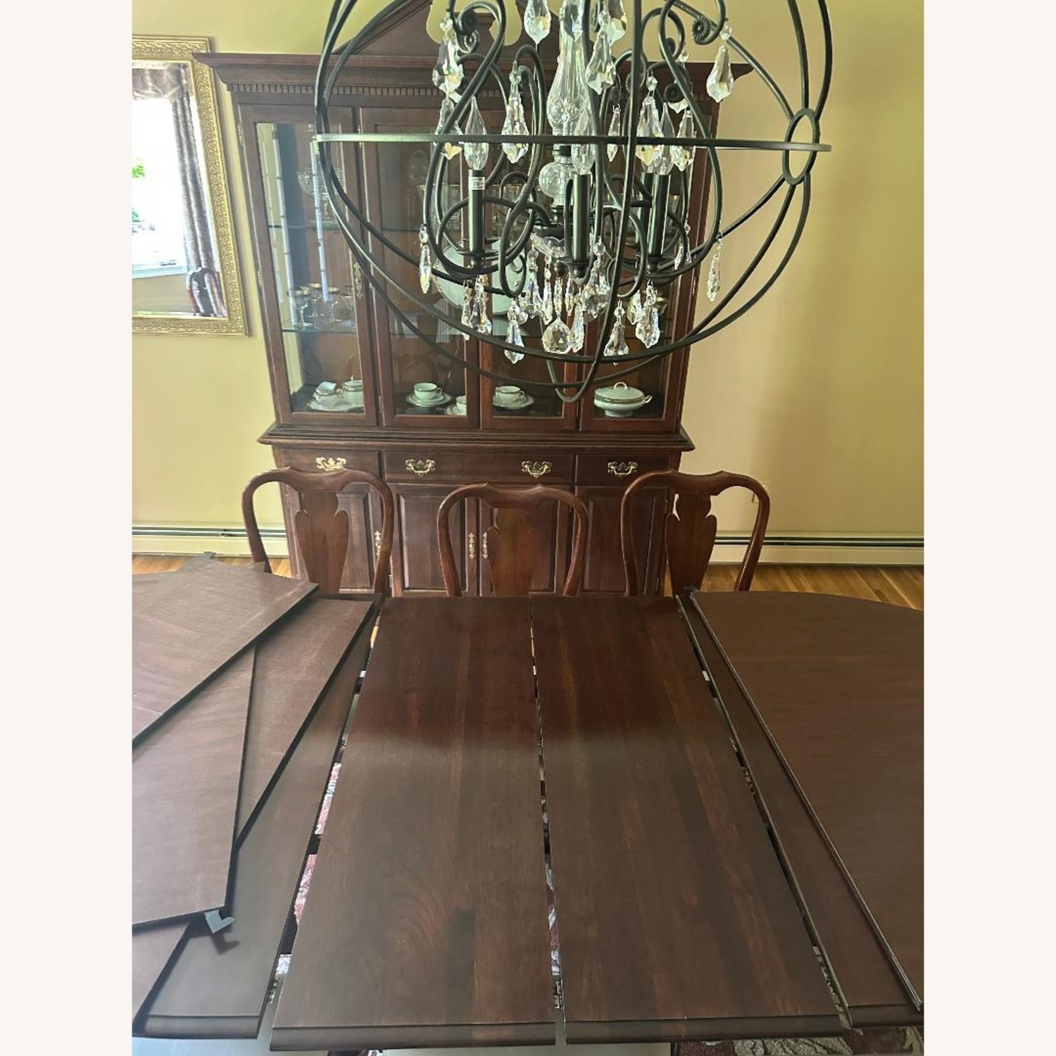 Crescent Dining Table (8 Chairs and 2 Leaves) - image-5