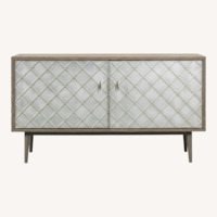 Sherrill Furniture Light Gray Wood Sideboard