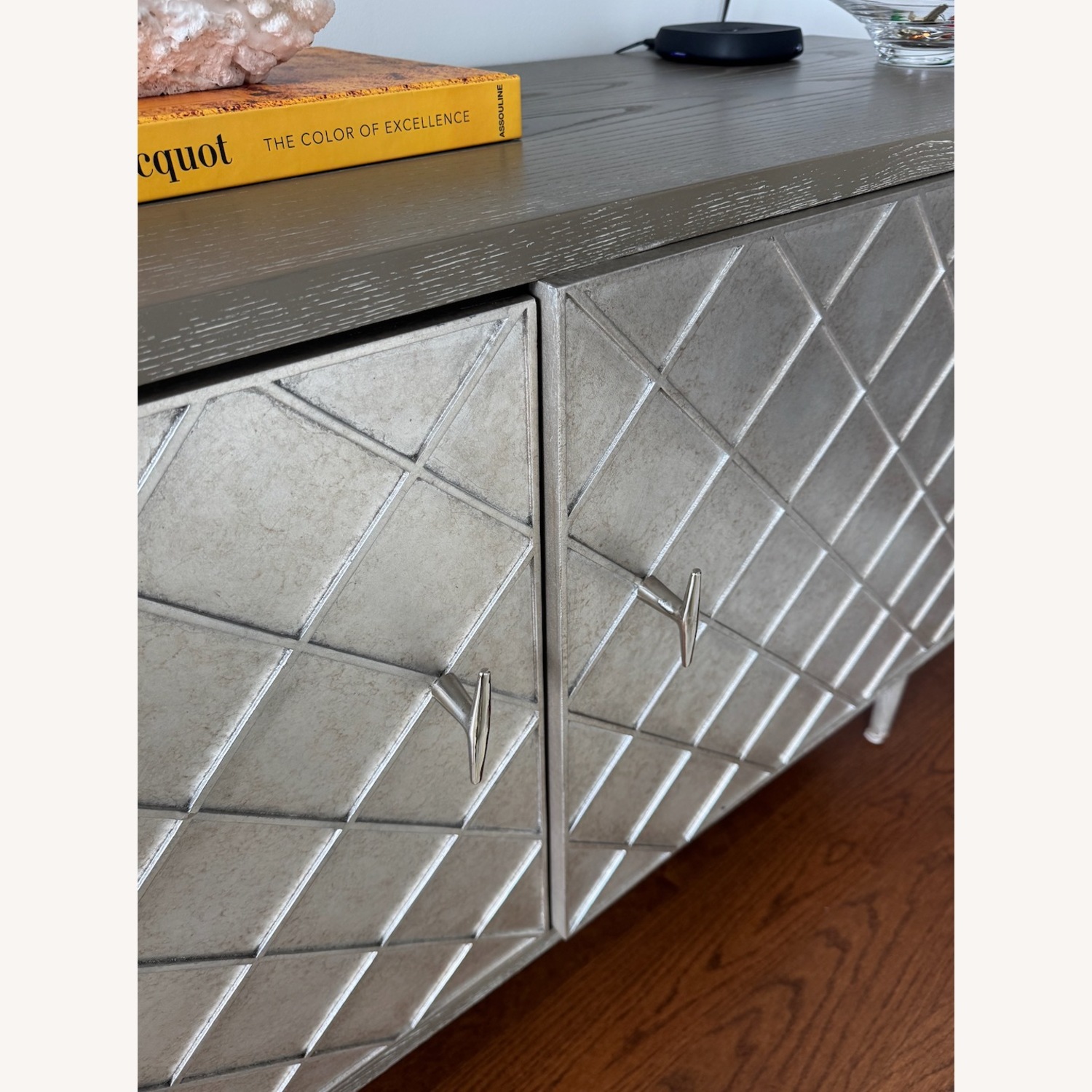 Sherrill Furniture Light Gray Wood Sideboard - image-7