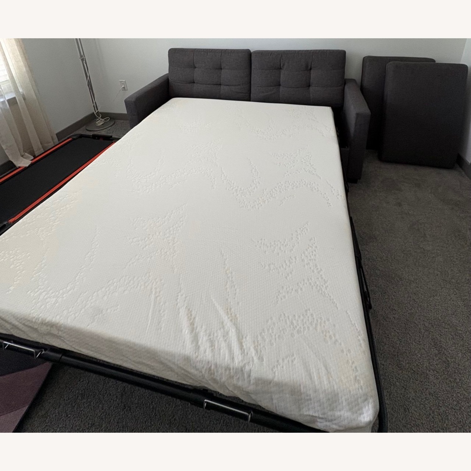 Adachi Square Arm Sofa Bed - image-5