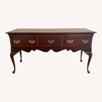 Cresent Furniture Dark Brown Wood Sideboard