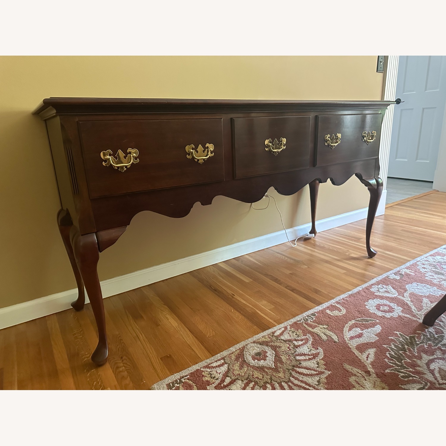 Cresent Furniture Dark Brown Wood Sideboard - image-3