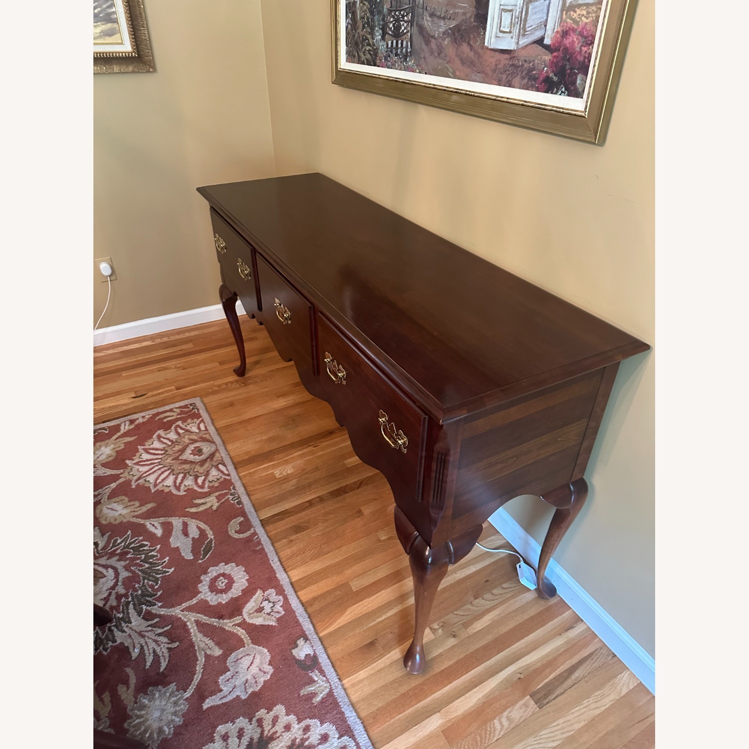 Cresent Furniture Dark Brown Wood Sideboard - image-2