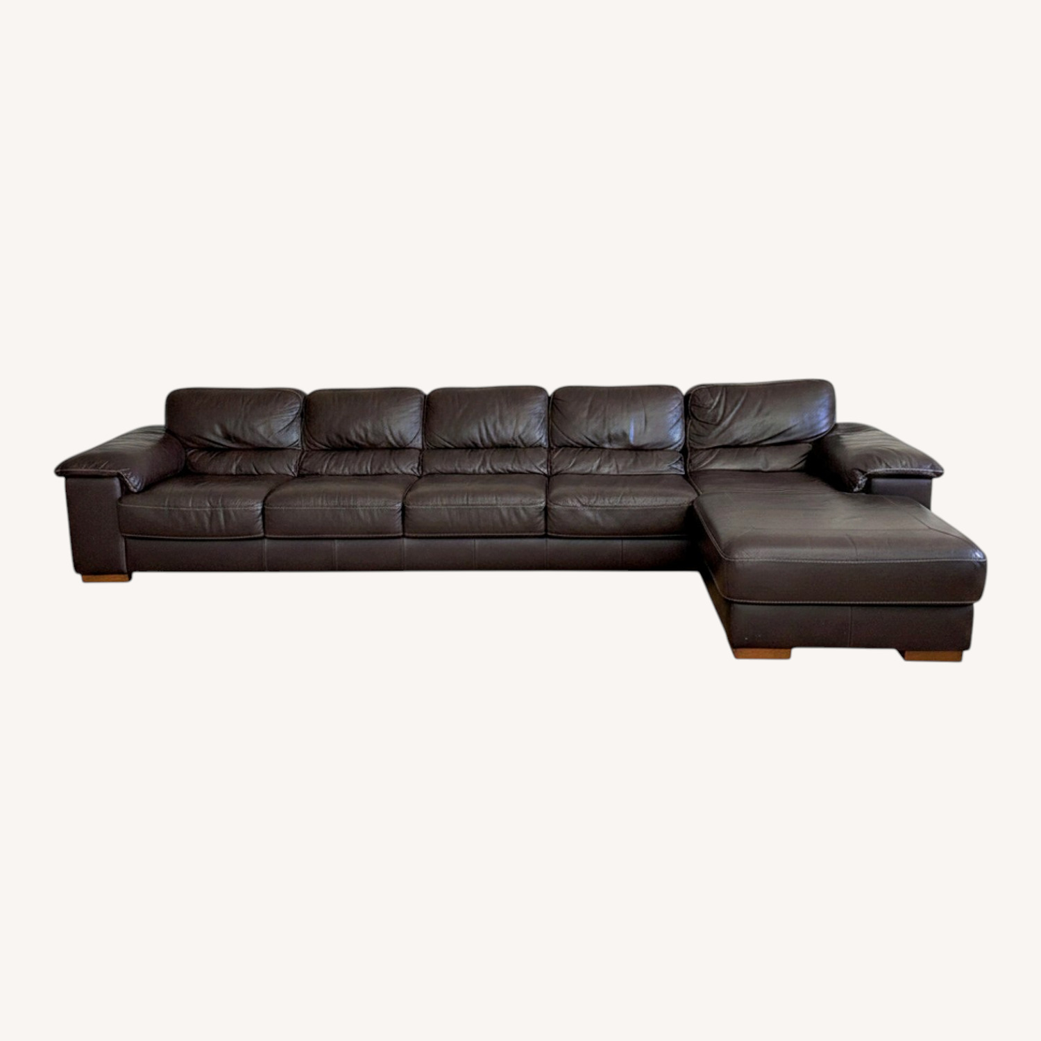 Raymour & Flanigan Dark Brown 3+ Piece Sectional - image-0